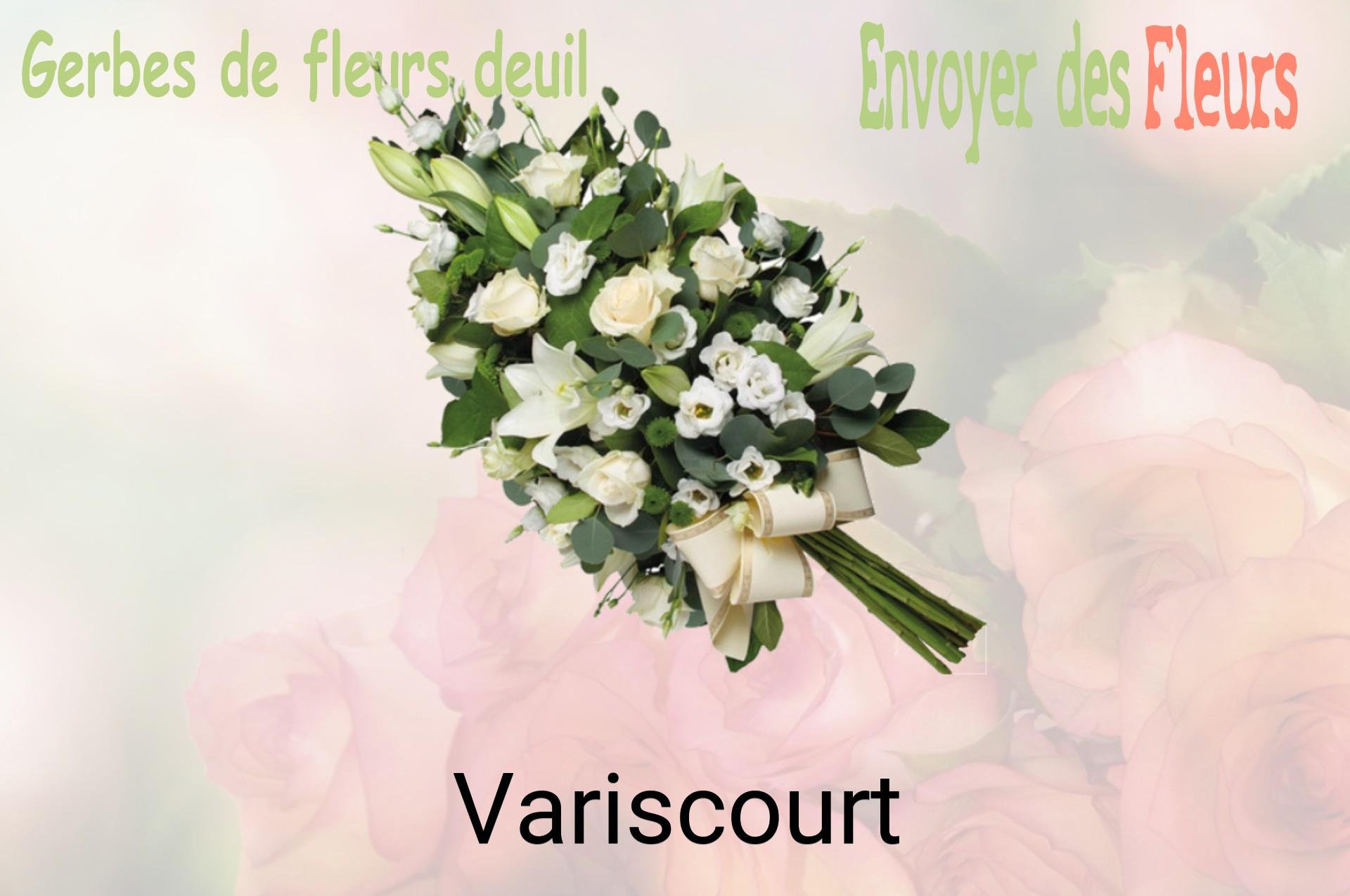 Gerbe de fleurs de deuil livrée à Variscourt
